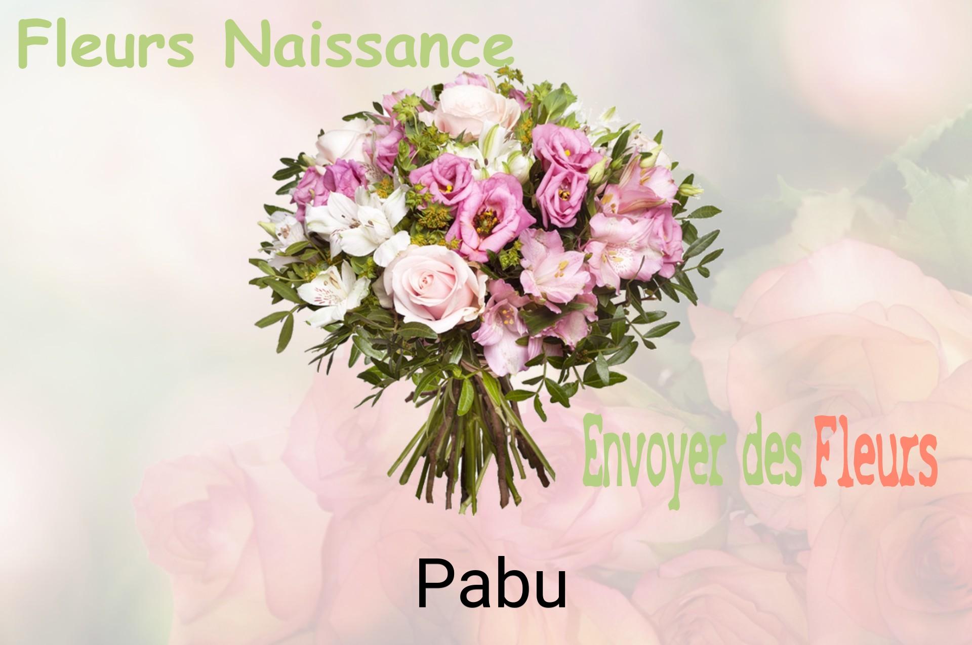 Bouquet de fleurs de naissance livré à Pabu